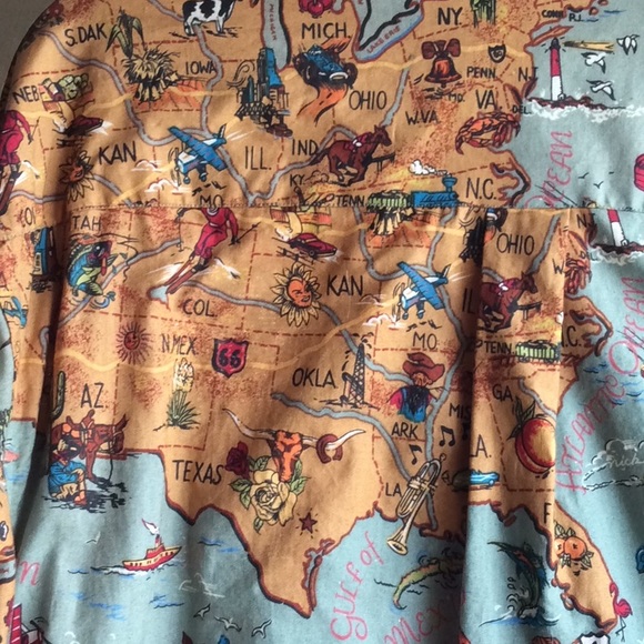 Nick and Nora vintage map shirt - Picture 13 of 15